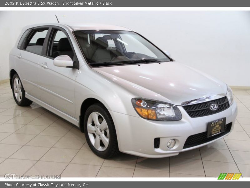 Bright Silver Metallic / Black 2009 Kia Spectra 5 SX Wagon