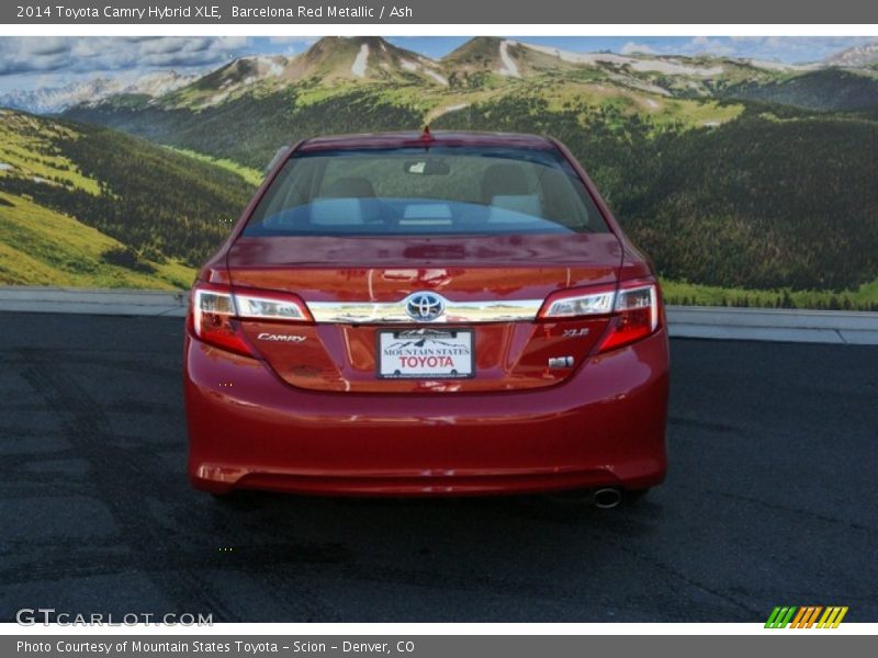 Barcelona Red Metallic / Ash 2014 Toyota Camry Hybrid XLE