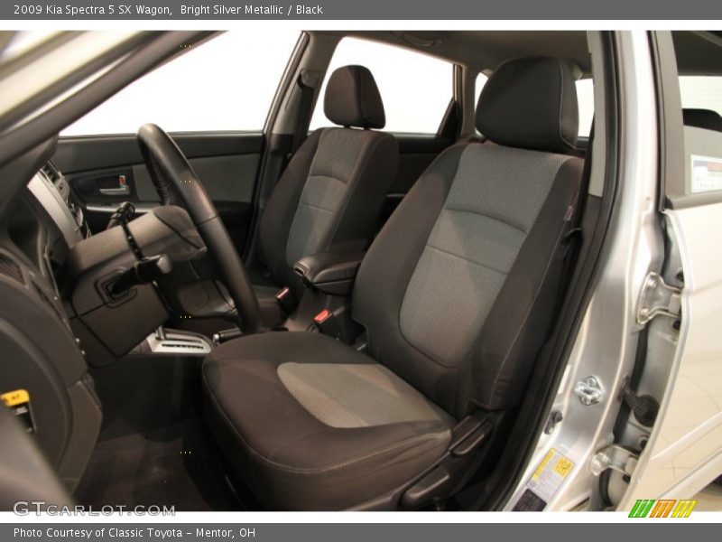 Bright Silver Metallic / Black 2009 Kia Spectra 5 SX Wagon