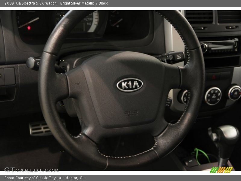 Bright Silver Metallic / Black 2009 Kia Spectra 5 SX Wagon