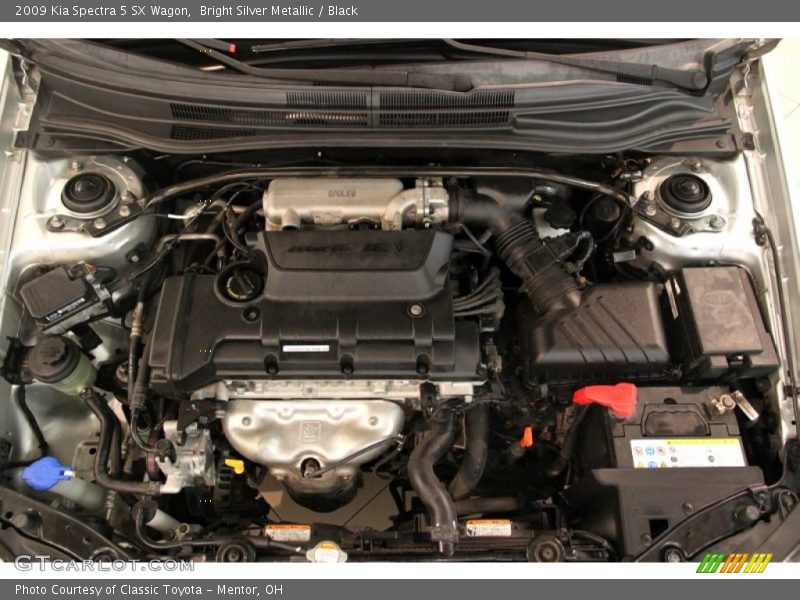Bright Silver Metallic / Black 2009 Kia Spectra 5 SX Wagon