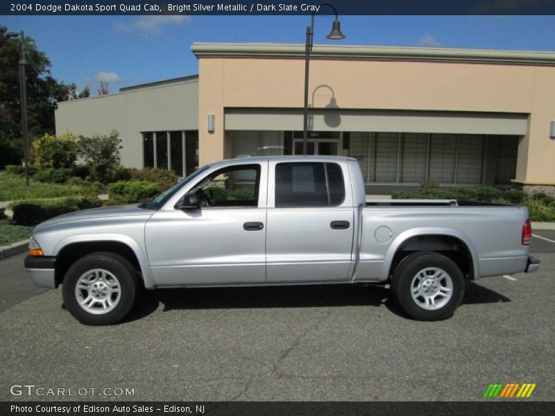 Bright Silver Metallic / Dark Slate Gray 2004 Dodge Dakota Sport Quad Cab