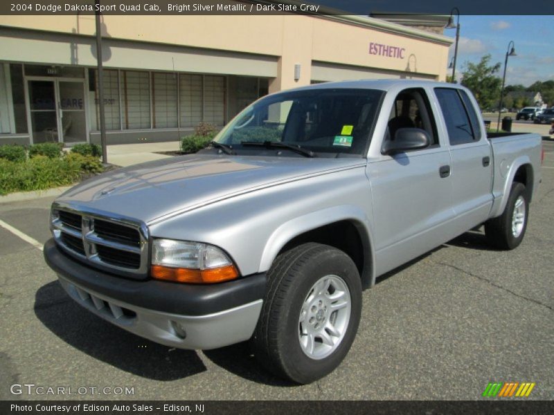 Bright Silver Metallic / Dark Slate Gray 2004 Dodge Dakota Sport Quad Cab
