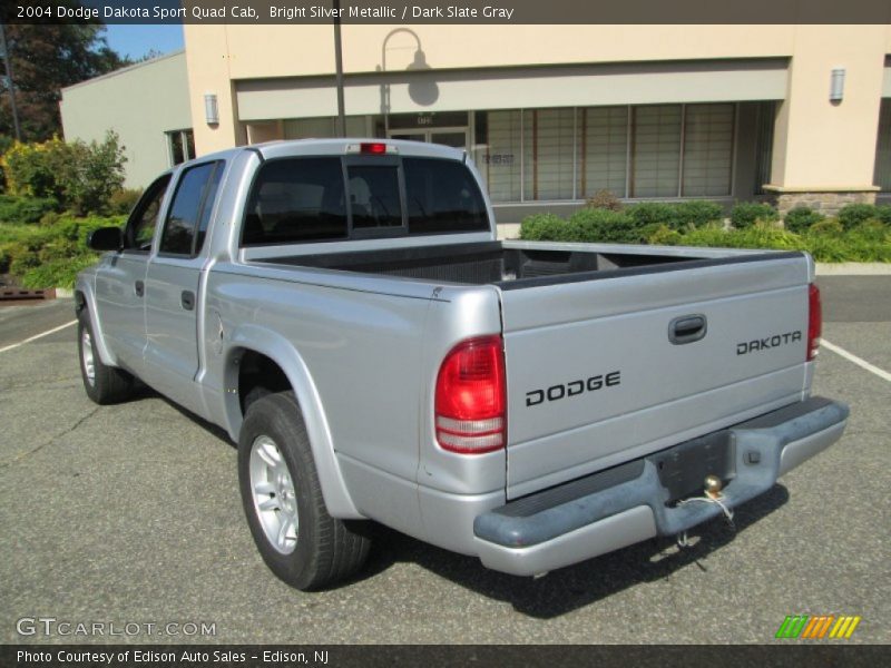 Bright Silver Metallic / Dark Slate Gray 2004 Dodge Dakota Sport Quad Cab