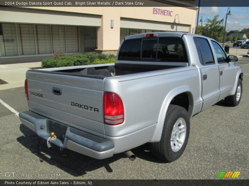 Bright Silver Metallic / Dark Slate Gray 2004 Dodge Dakota Sport Quad Cab