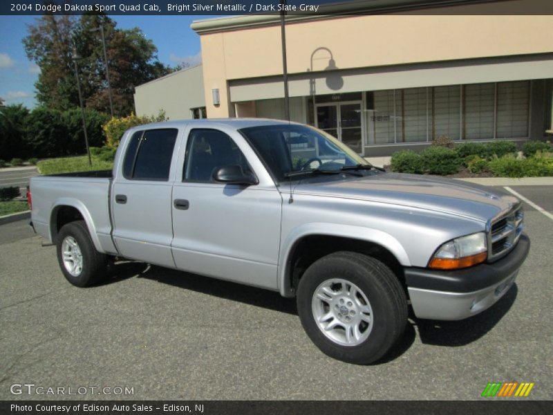 Bright Silver Metallic / Dark Slate Gray 2004 Dodge Dakota Sport Quad Cab