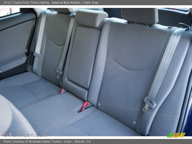 Nautical Blue Metallic / Dark Gray 2013 Toyota Prius Three Hybrid