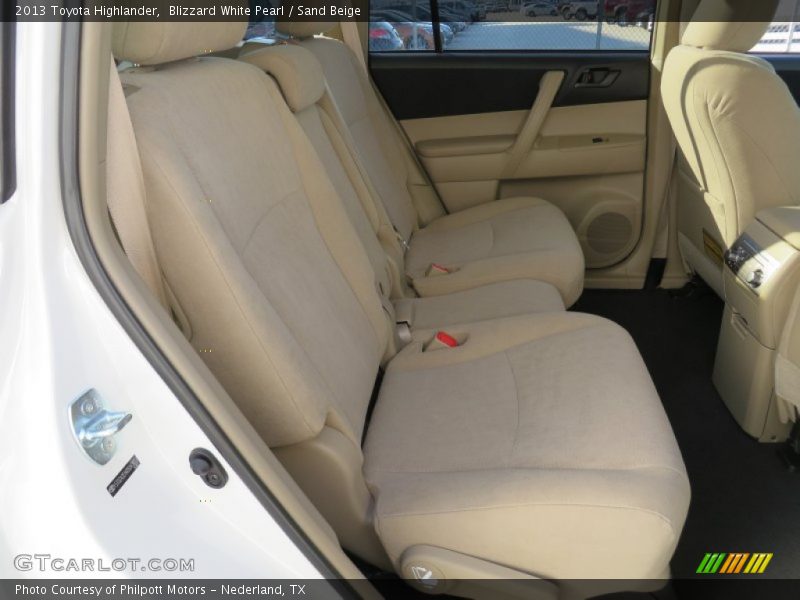 Blizzard White Pearl / Sand Beige 2013 Toyota Highlander
