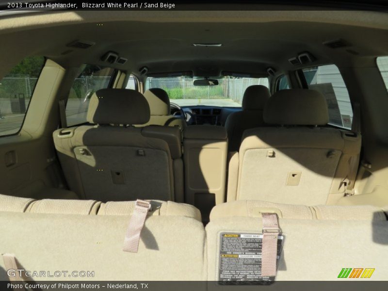 Blizzard White Pearl / Sand Beige 2013 Toyota Highlander