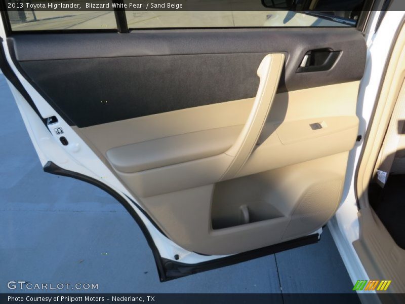 Blizzard White Pearl / Sand Beige 2013 Toyota Highlander