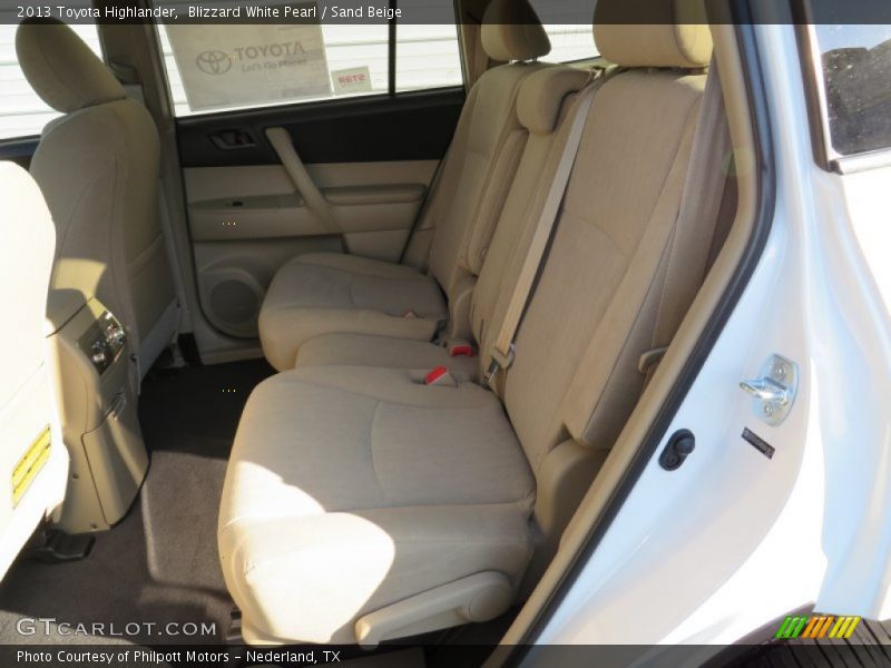 Blizzard White Pearl / Sand Beige 2013 Toyota Highlander