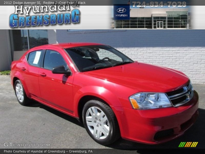 Redline 2-Coat Pearl / Black 2012 Dodge Avenger SE