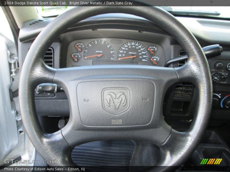 Bright Silver Metallic / Dark Slate Gray 2004 Dodge Dakota Sport Quad Cab