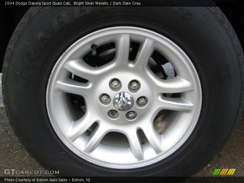 Bright Silver Metallic / Dark Slate Gray 2004 Dodge Dakota Sport Quad Cab