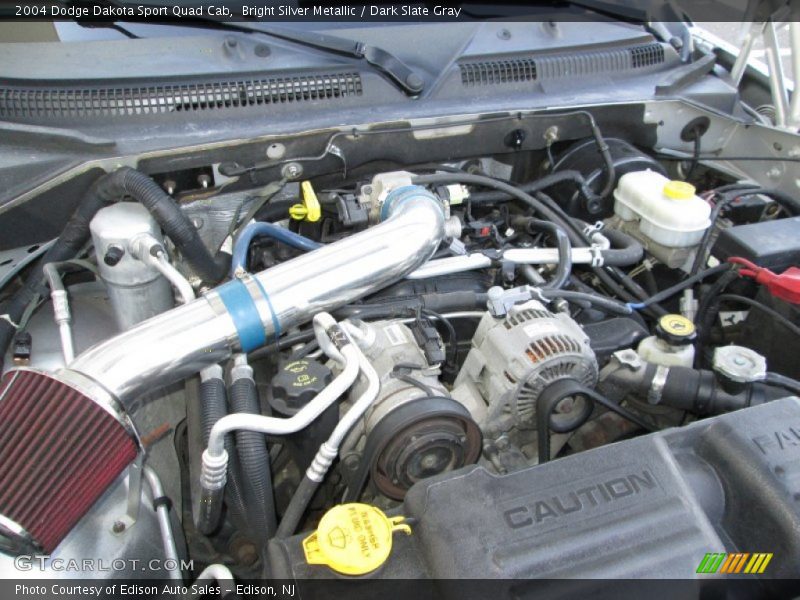 Bright Silver Metallic / Dark Slate Gray 2004 Dodge Dakota Sport Quad Cab
