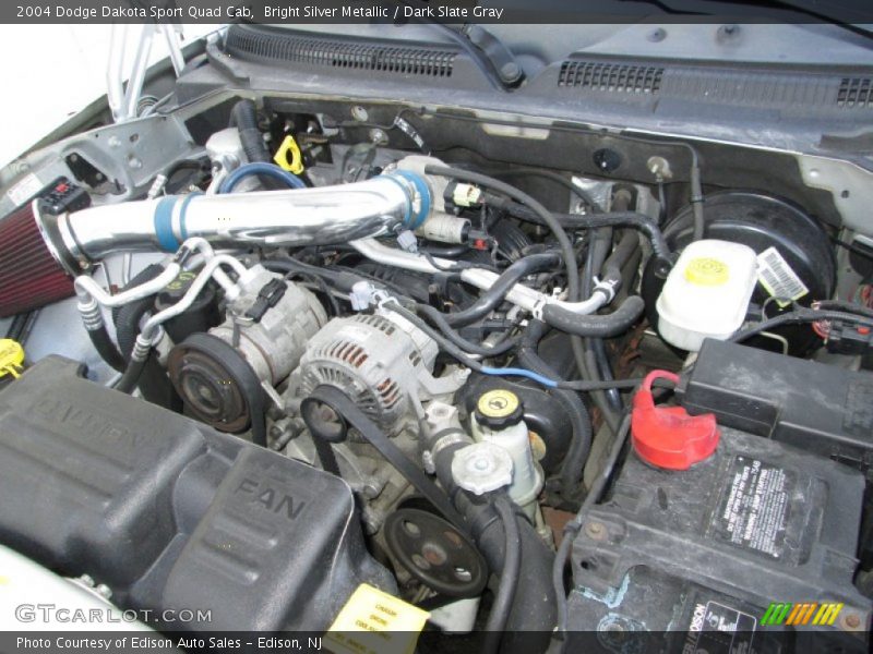 Bright Silver Metallic / Dark Slate Gray 2004 Dodge Dakota Sport Quad Cab