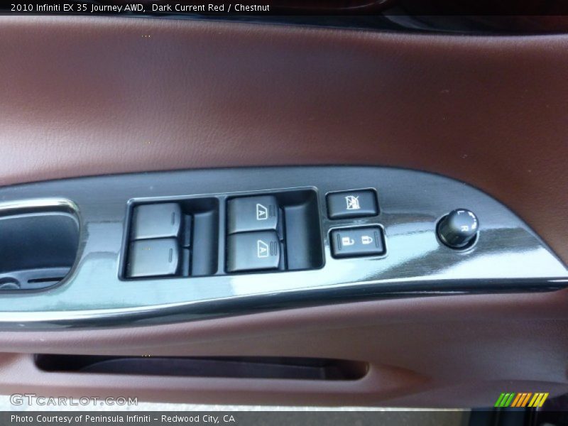 Dark Current Red / Chestnut 2010 Infiniti EX 35 Journey AWD