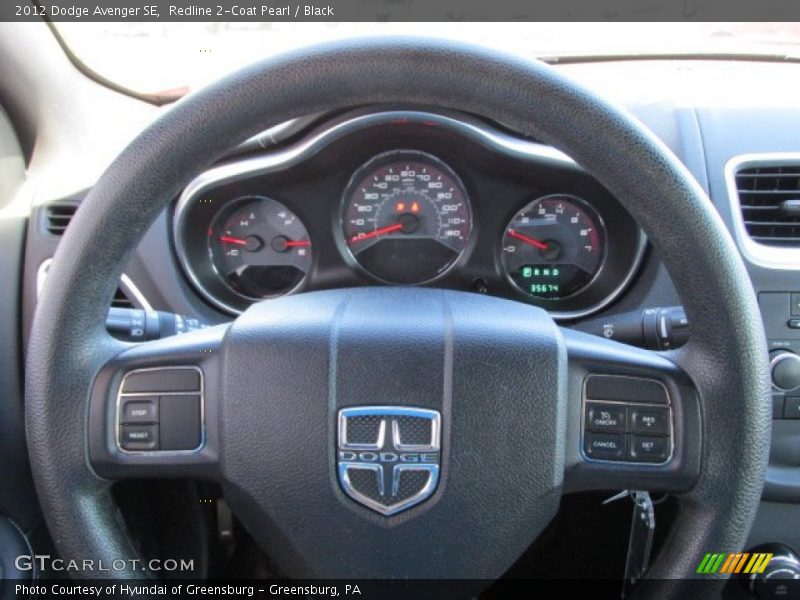 Redline 2-Coat Pearl / Black 2012 Dodge Avenger SE
