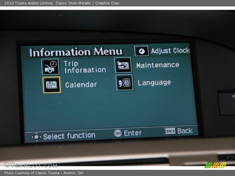 Classic Silver Metallic / Graphite Gray 2010 Toyota Avalon Limited