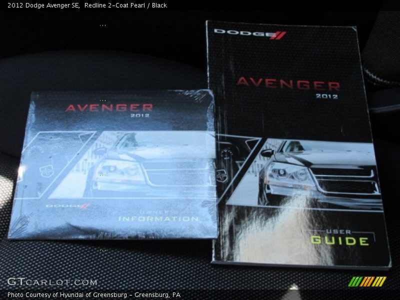 Redline 2-Coat Pearl / Black 2012 Dodge Avenger SE