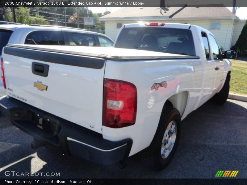 Summit White / Ebony 2008 Chevrolet Silverado 1500 LT Extended Cab 4x4