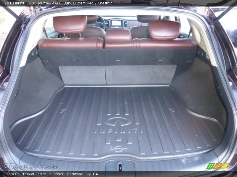 Dark Current Red / Chestnut 2010 Infiniti EX 35 Journey AWD