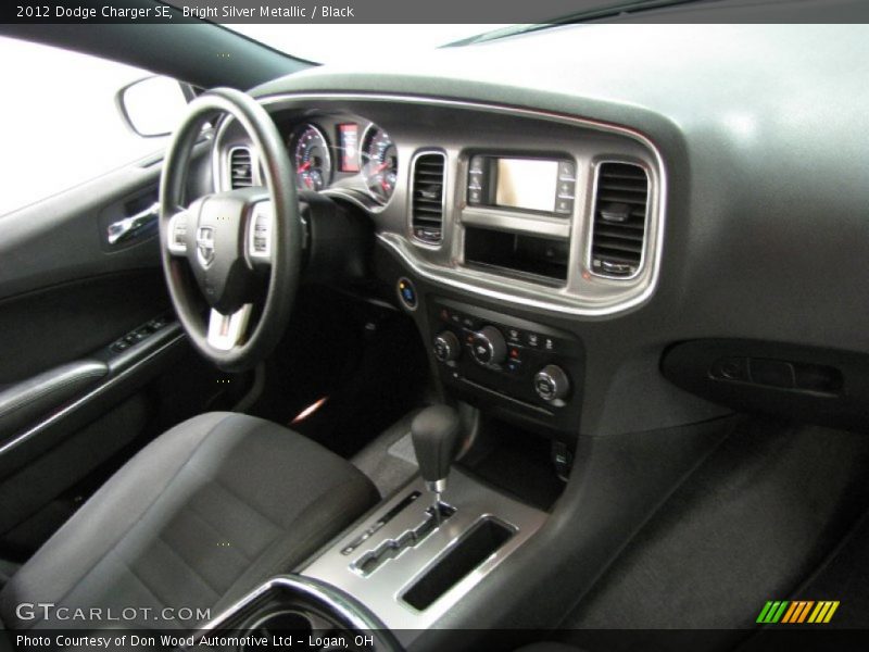 Bright Silver Metallic / Black 2012 Dodge Charger SE