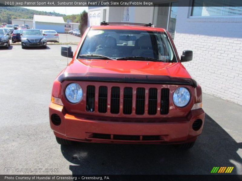 Sunburst Orange Pearl / Dark Slate Gray/Pebble Beige 2010 Jeep Patriot Sport 4x4