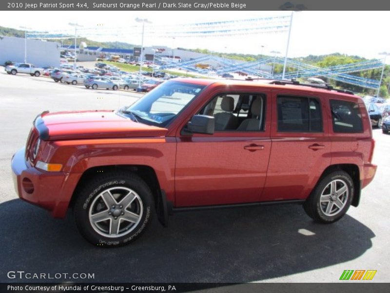 Sunburst Orange Pearl / Dark Slate Gray/Pebble Beige 2010 Jeep Patriot Sport 4x4