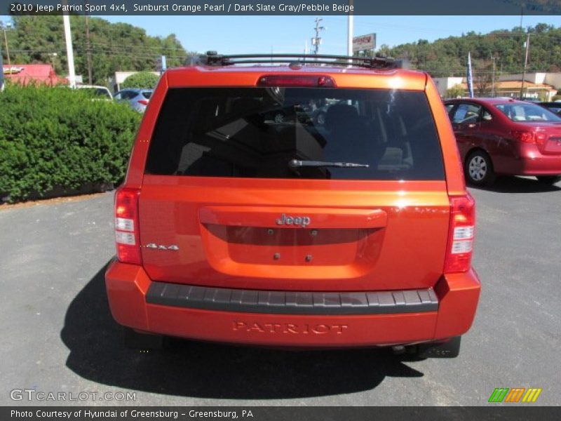 Sunburst Orange Pearl / Dark Slate Gray/Pebble Beige 2010 Jeep Patriot Sport 4x4