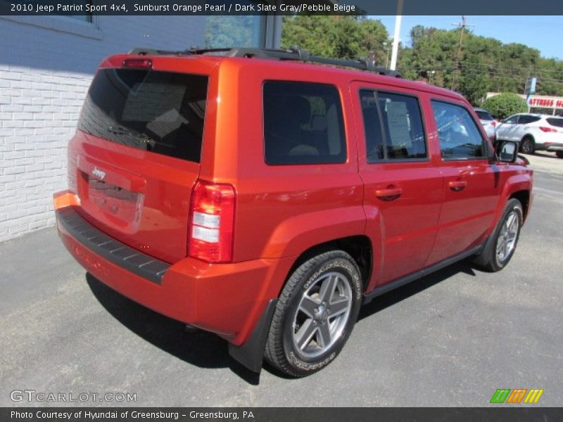 Sunburst Orange Pearl / Dark Slate Gray/Pebble Beige 2010 Jeep Patriot Sport 4x4