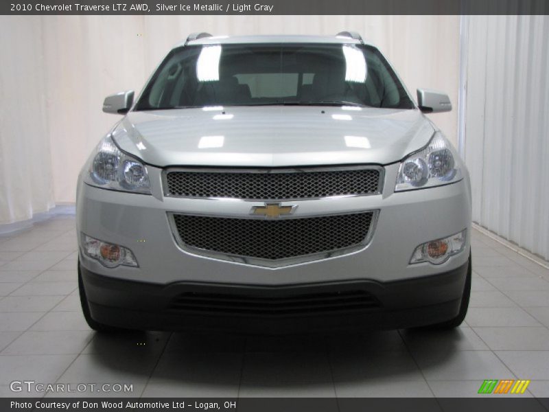 Silver Ice Metallic / Light Gray 2010 Chevrolet Traverse LTZ AWD