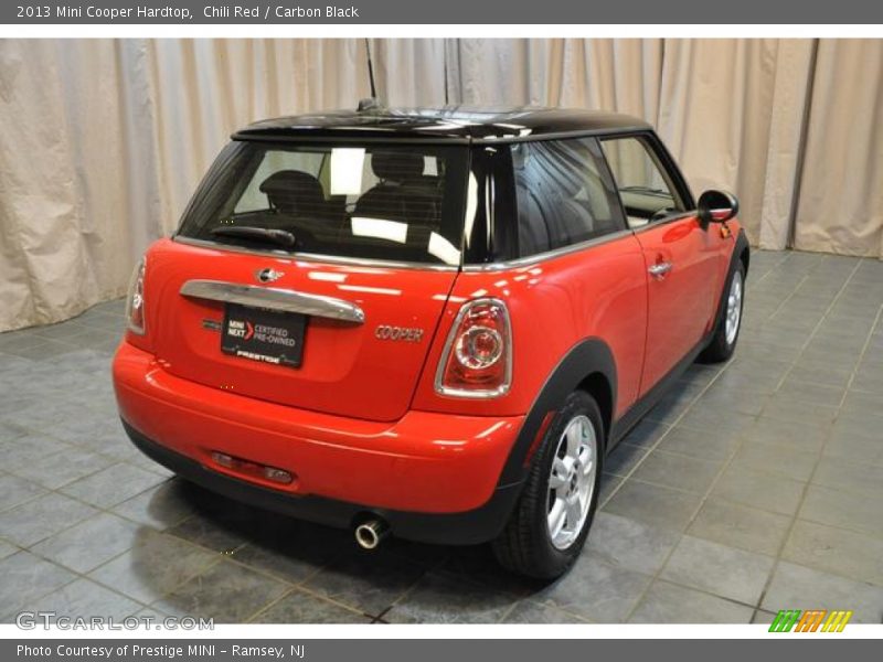 Chili Red / Carbon Black 2013 Mini Cooper Hardtop