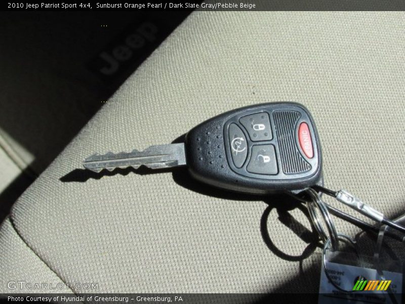 Sunburst Orange Pearl / Dark Slate Gray/Pebble Beige 2010 Jeep Patriot Sport 4x4