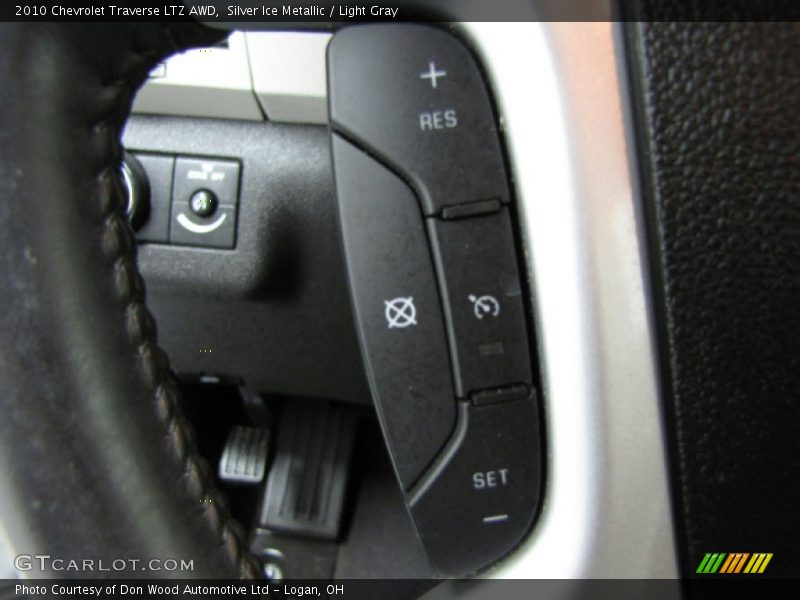 Silver Ice Metallic / Light Gray 2010 Chevrolet Traverse LTZ AWD