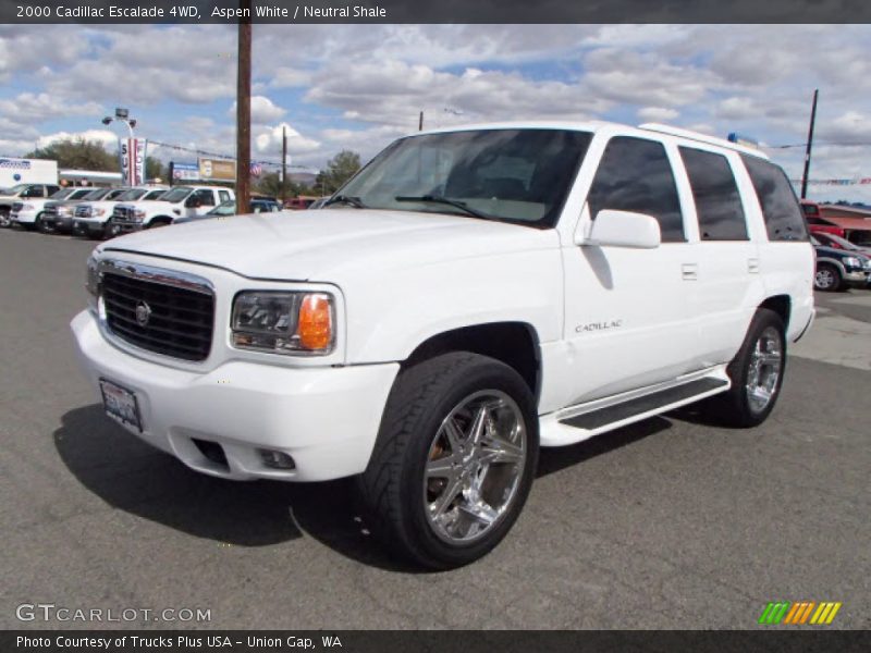 Aspen White / Neutral Shale 2000 Cadillac Escalade 4WD