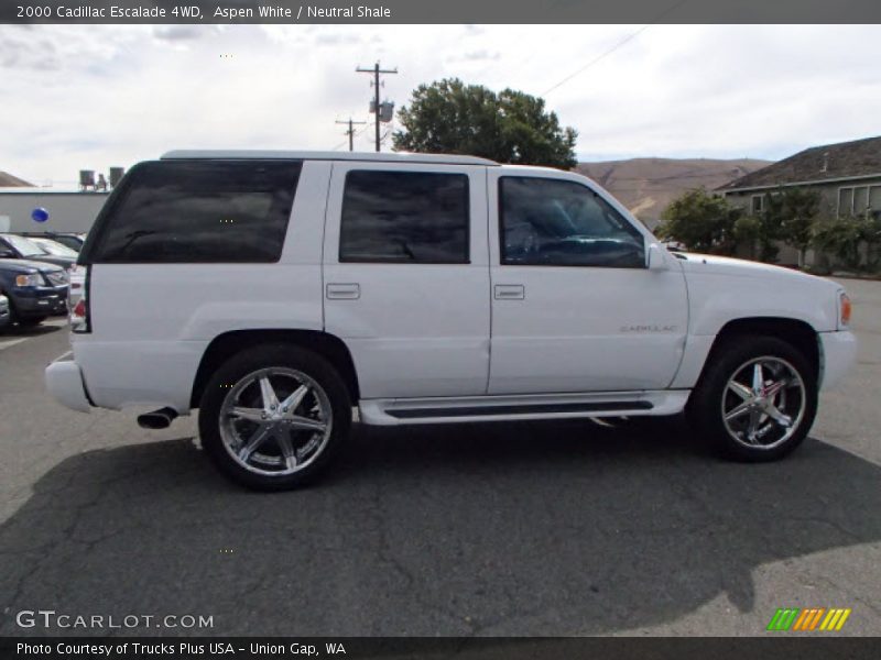 Aspen White / Neutral Shale 2000 Cadillac Escalade 4WD
