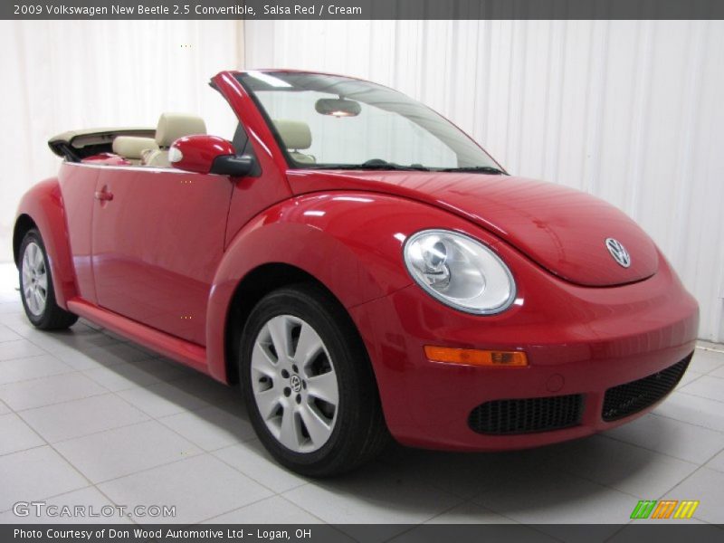 Salsa Red / Cream 2009 Volkswagen New Beetle 2.5 Convertible