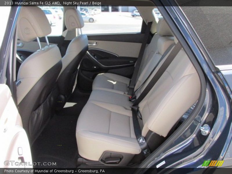 Night Sky Pearl / Beige 2013 Hyundai Santa Fe GLS AWD