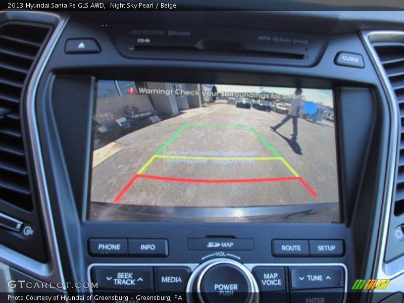 Night Sky Pearl / Beige 2013 Hyundai Santa Fe GLS AWD