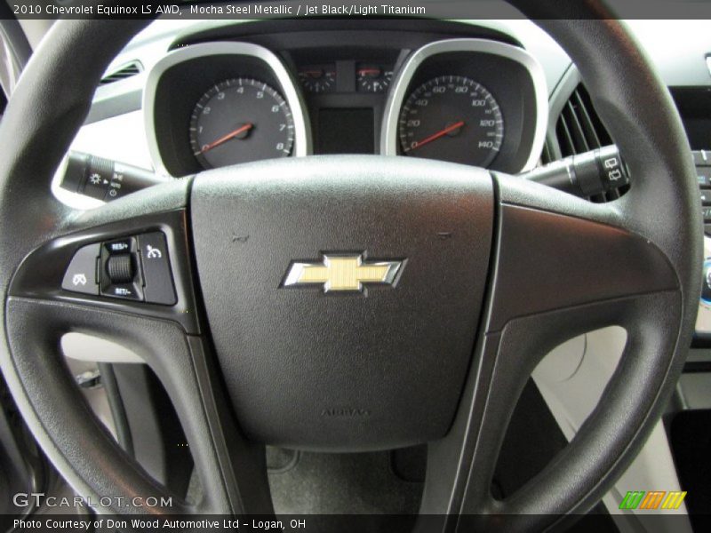 Mocha Steel Metallic / Jet Black/Light Titanium 2010 Chevrolet Equinox LS AWD