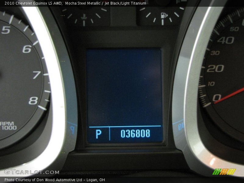 Mocha Steel Metallic / Jet Black/Light Titanium 2010 Chevrolet Equinox LS AWD