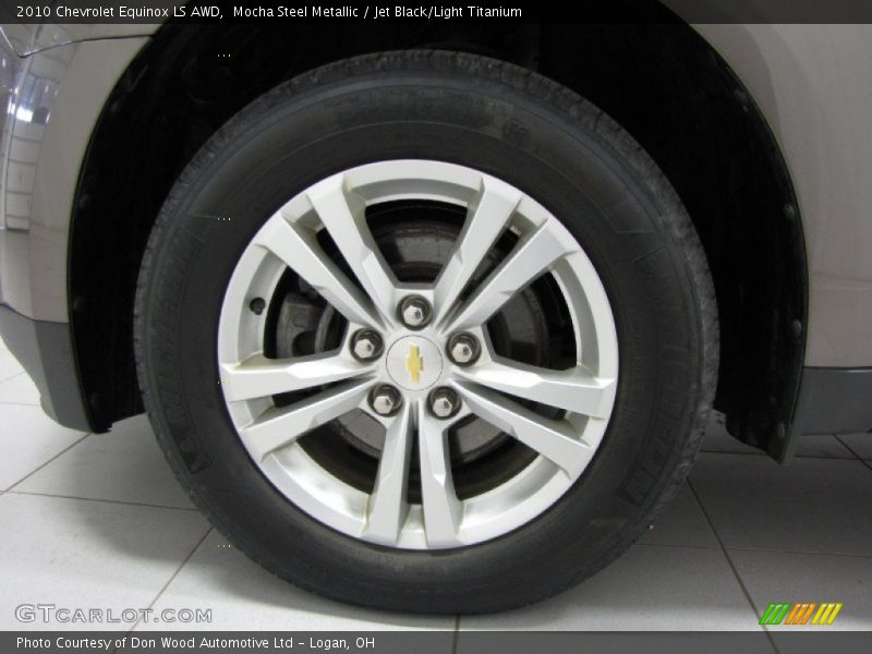 Mocha Steel Metallic / Jet Black/Light Titanium 2010 Chevrolet Equinox LS AWD