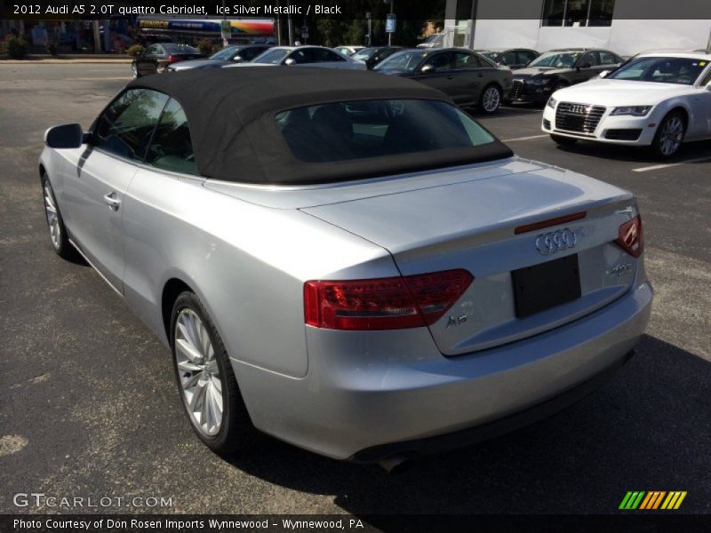 Ice Silver Metallic / Black 2012 Audi A5 2.0T quattro Cabriolet