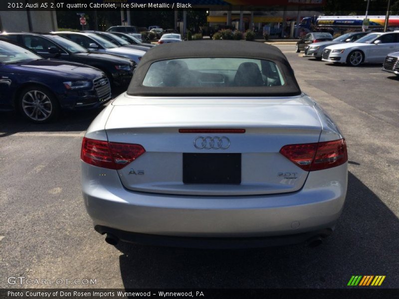 Ice Silver Metallic / Black 2012 Audi A5 2.0T quattro Cabriolet