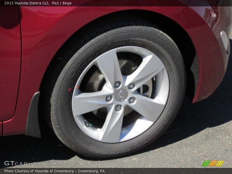 Red / Beige 2013 Hyundai Elantra GLS
