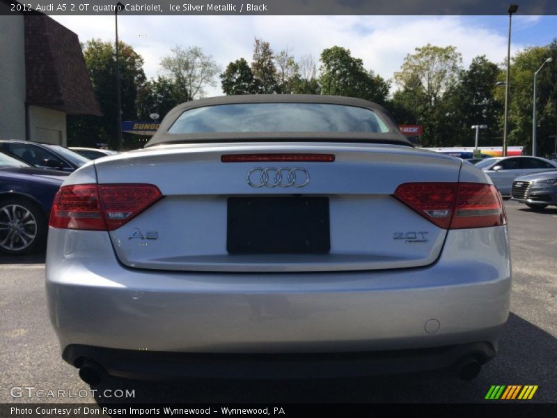 Ice Silver Metallic / Black 2012 Audi A5 2.0T quattro Cabriolet