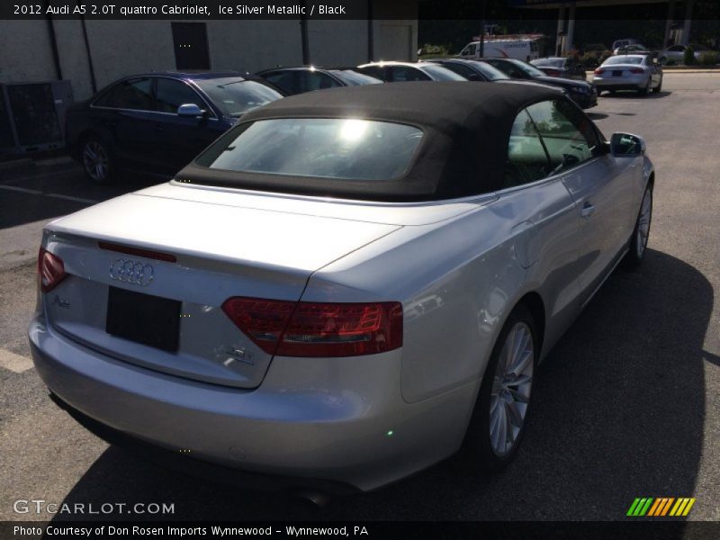 Ice Silver Metallic / Black 2012 Audi A5 2.0T quattro Cabriolet