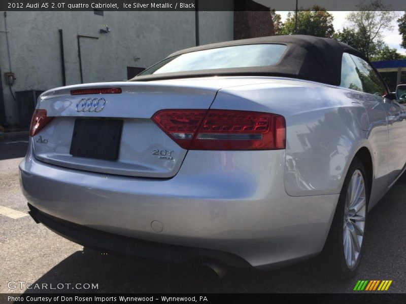 Ice Silver Metallic / Black 2012 Audi A5 2.0T quattro Cabriolet