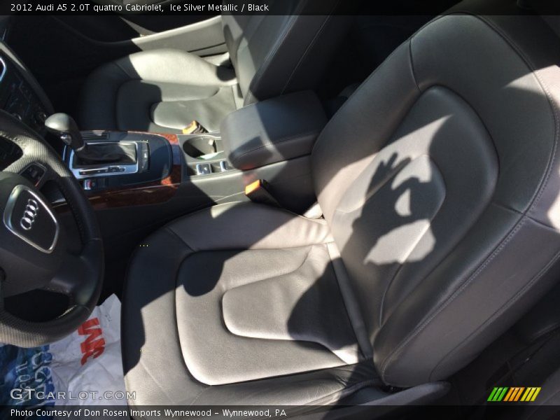 Ice Silver Metallic / Black 2012 Audi A5 2.0T quattro Cabriolet